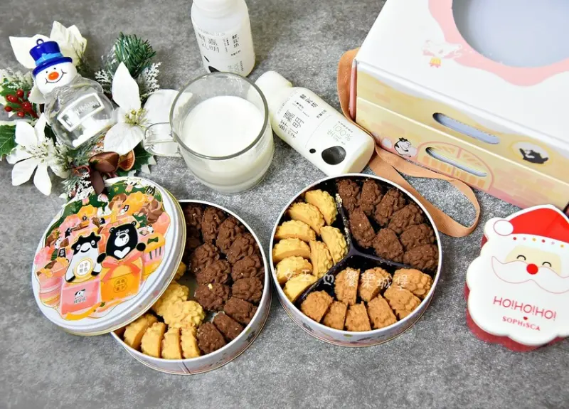 黑熊戀乳曲奇餅 透透聖誕派對 ll 鮮乳坊 X 鴻鼎果子 共同推出2022聖誕禮物,好吃到讓人忘懷的曲奇餅乾,給