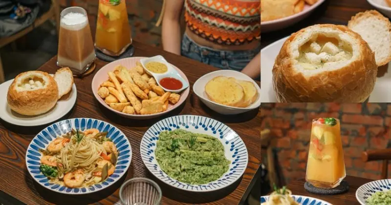 板橋區不限時咖啡廳！高CP值套餐，大推麵包碗裝的玉米濃湯！早午餐、義大利麵、甜點幾乎無雷，新埔寵物友善餐廳| 【新北 板橋區】翁林.林咖啡 wenglinlin