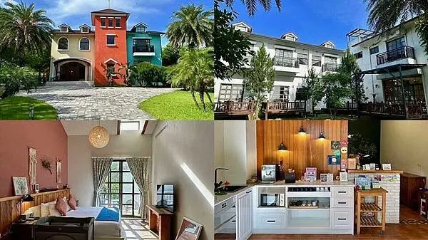 花蓮縣吉安鄉[花蓮吉安住宿] 花蓮森林中民宿 Hualien Foresty B&B 千坪庭園繽紛彩色小屋 #花蓮住宿 花蓮親子飯店 @蛋寶