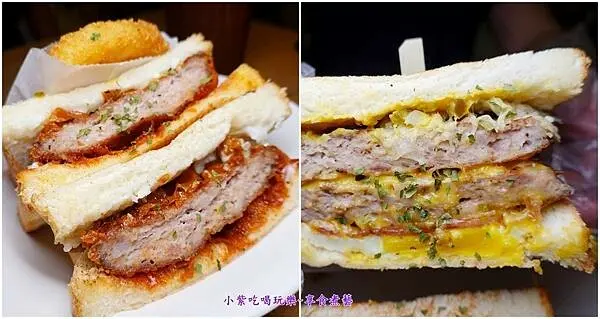 中壢美食/中原大學早午餐【豪秋吐司HowChou】桃園好吃手作漢堡排吐司專賣店/中壢早餐下午茶/野獸三明治內餡超豐富(MENU+停車資訊)