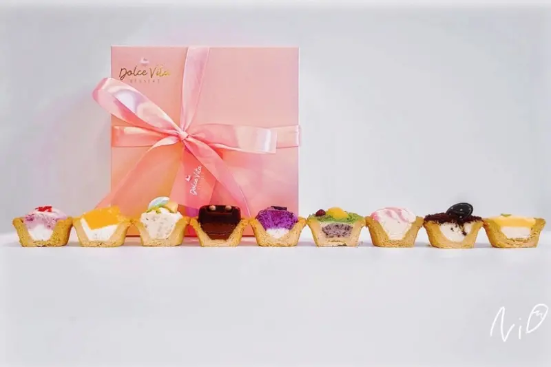 [糕餅禮盒]DolceVita多茄米拉【米拉繽紛塔】九宮格禮盒。手作創意夢幻小塔! #減甜配方