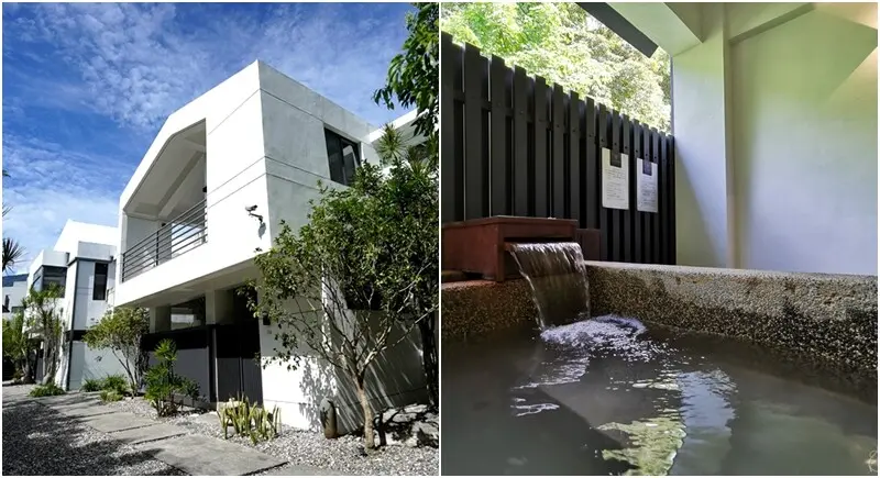 山下的厝純白簡約時尚建築加上半露天戶外湯池，享受超棒黃金湯泉溫泉民宿(花蓮住宿)