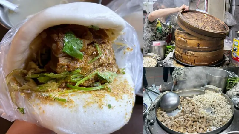 台北市大同區每次經過都大排長龍的滷肉飯刈包，評價高、生意超好！老闆客氣大家都甘願排隊