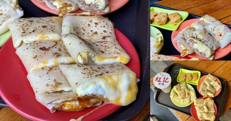 台南五妃街上超人氣早餐店.最愛牽絲起司蛋餅~金黃瀑布 超浮誇美味