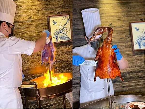 [台北美食] 頤宮中餐廳 Le Palais 君品酒店 米其林三星 火焰片皮鴨四吃 #大同區台北車站美食 @蛋寶趴趴go