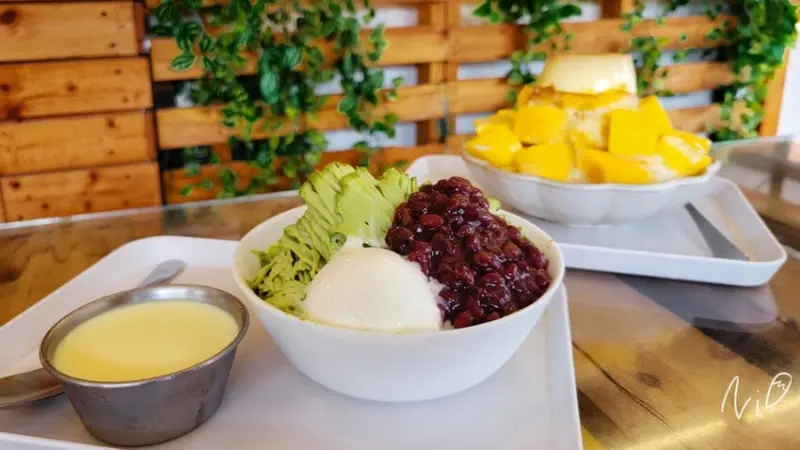 [嘉義東區]打貓冰果室。好芒布丁冰/小農宇治抹茶雪花冰/焦糖布丁