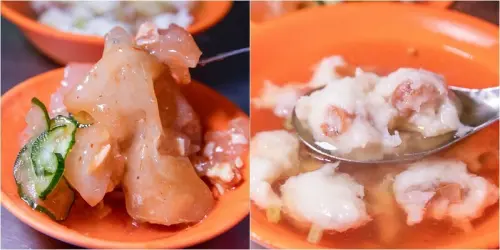 【基隆老味道之四十七】孝三路魷魚羹肉圓.基隆紅糟肉圓配魚漿包魷魚羹巷內到巷外飄香一甲子