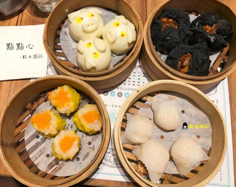 台北車站美食》點點心台灣●超萌爆漿豬仔流沙包 平價港式點心 熱門IG打卡店家 微風台北車站餐廳/微風台北車站美食 - 軟西，遊記