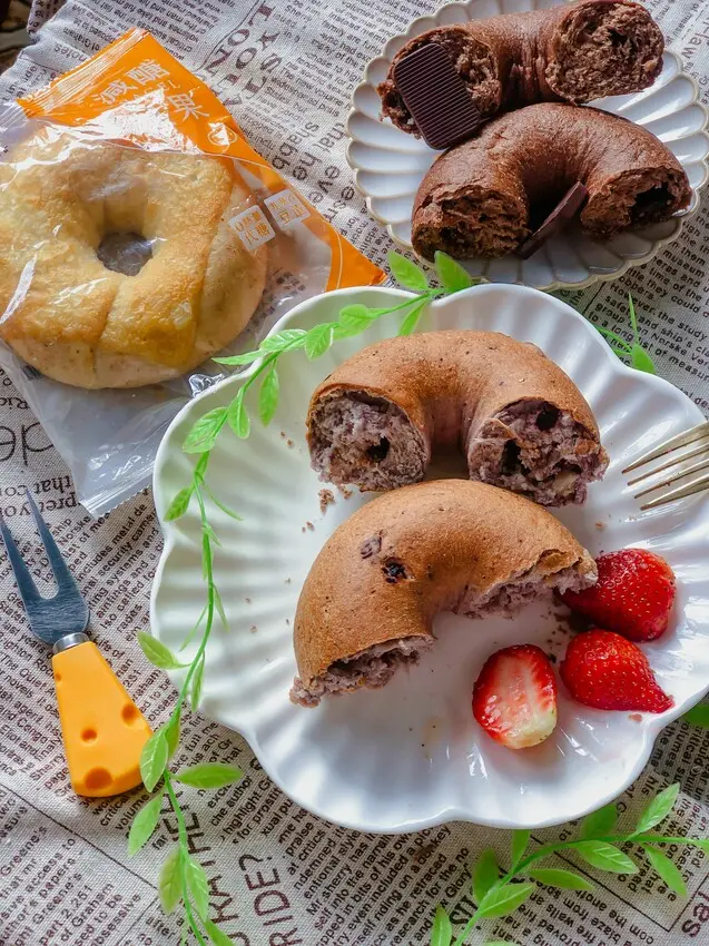 早餐貝果推薦：《原味時代》貝果推薦：減醣加入豆渣的貝果 重乳酪起司 藍莓雪酪 惡魔可可貝果