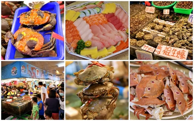 竹圍漁港美食｜桃園必訪竹圍漁港美食便宜，隱藏版漁港美食.買新鮮魚貨.海膽干貝手捲.生魚片.快炒海鮮餐廳