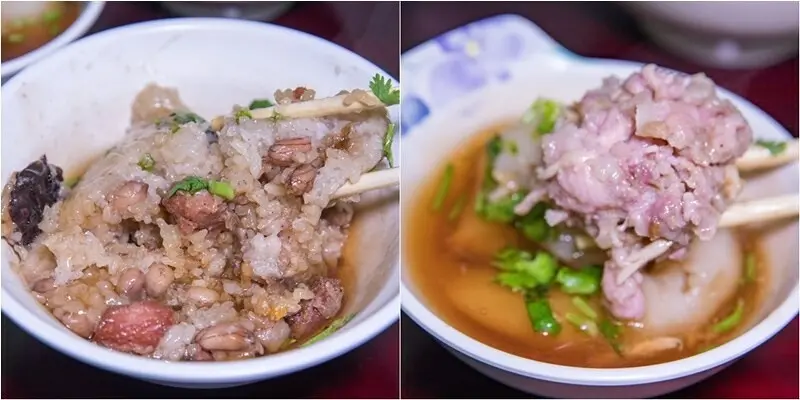 【板橋區美食里】【捷運板新站】埔墘三十年清蒸黑肉圓.肉粽.豬血湯統統端上來