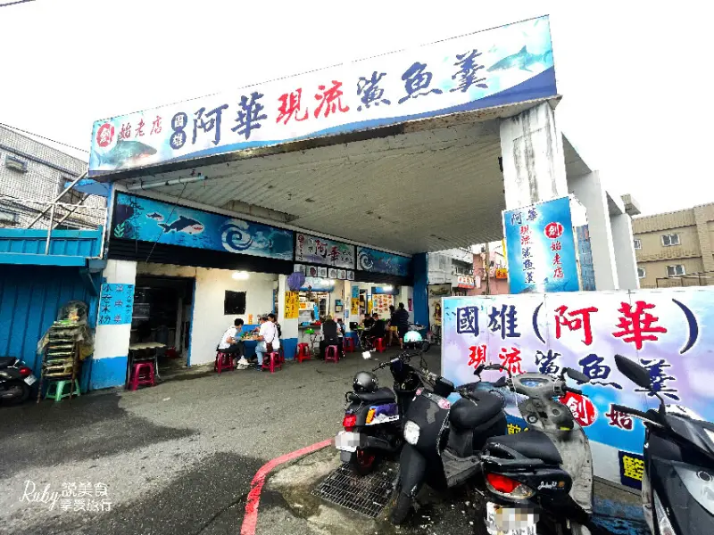【新北瑞芳美食】阿華鯊魚羹，深澳漁港的美食小吃海景第一排鄰近象鼻岩入口處，小卷、鯊魚煙，鯊魚羹不愧是現流新鮮吃的出來-澳底漁港 ｜ Ruby說美食享受旅行(@tour_ruby530)