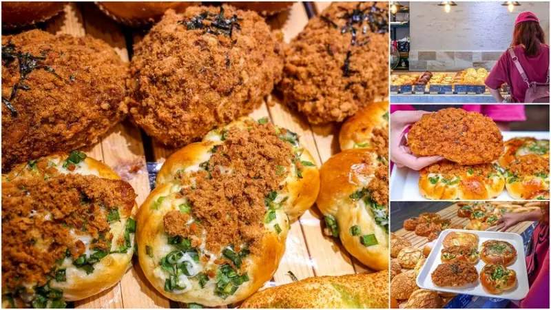 肉鬆小山脈滿到快看不到麵包，療癒豪邁又好吃！在地人的巷弄愛店～每天現烤出爐，太晚去就賣光！