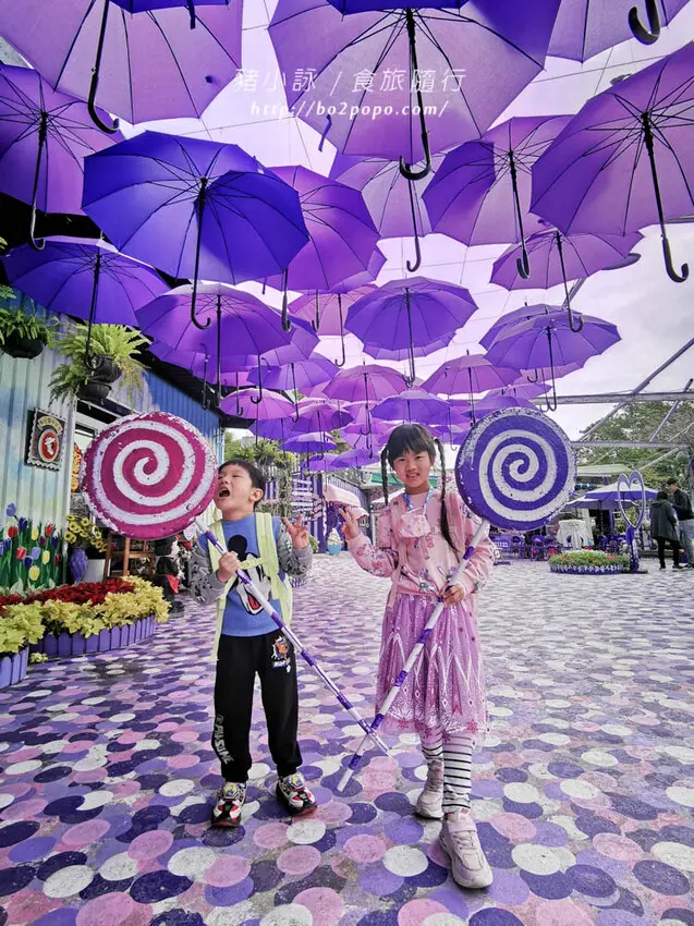 苗栗。西湖》噢哈娜咖啡屋。滿滿的浪漫的紫色童話風景觀