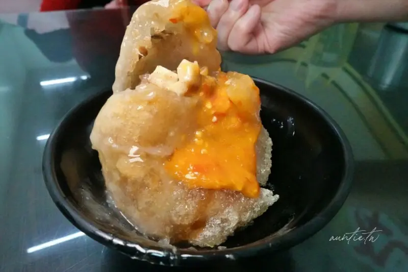  大甲鎮瀾宮小吃推薦： 東港肉丸/ WalkerLand窩客島整理提供 未經許可不可轉載