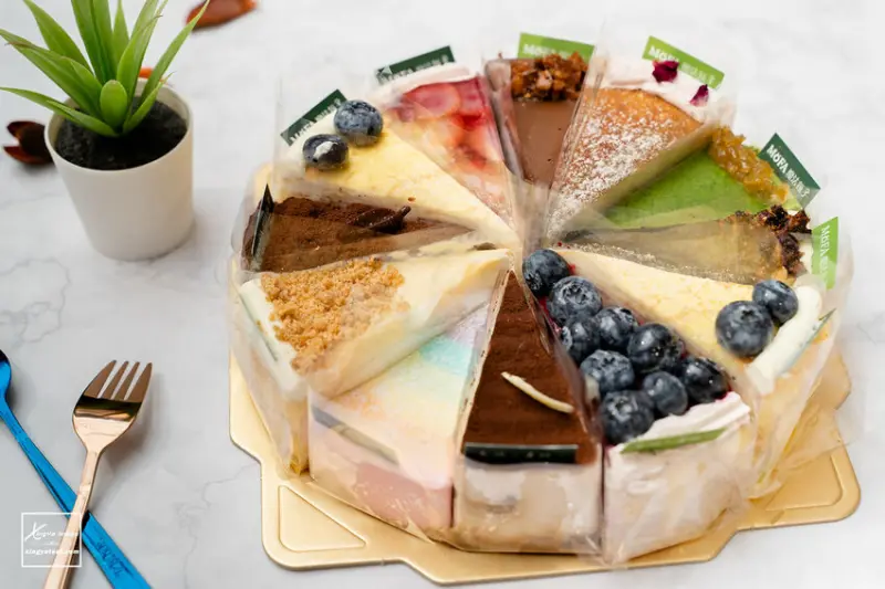 桃園｜中壢手作蛋糕【MOFA魔法氛子】9吋圓形組合切片蛋糕禮盒 / 買10送2 / 外帶限定優惠 - 快門下的幸福