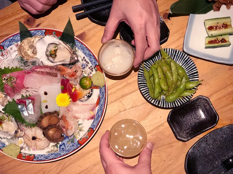 微風建一食堂 南京復興美食 東區日式居酒屋 無菜單料理 超豪華生魚片 活蟹每日新鮮進貨