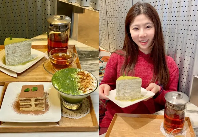 DOU MAISON兜空間 le lobby cafe：藏身在台南藝術空間內的厲害甜點店.挑戰全台最高的千層蛋糕！午茶組合超划算~藝fun券使用店家/台南下午茶甜點推薦.近林百貨 - 進食的巨鼠