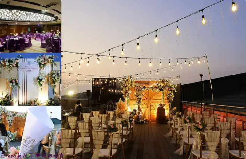 高雄戶外婚禮【新娘物語ｘ城市商旅 高雄真愛館】漫步河畔 SKY BAR 全新概念宴會／實境體驗.夢幻浪漫頂樓露臺婚宴證婚.飽覽星空港灣景色 - Fresa芙芮莎♥莎旅憶食