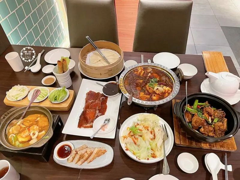 漢來軒，台中廣三SOGO百貨創意精緻粵菜川滬料理，烤鴨片鴨二吃，合菜桌菜包廂 - Cyndi loves享食天堂