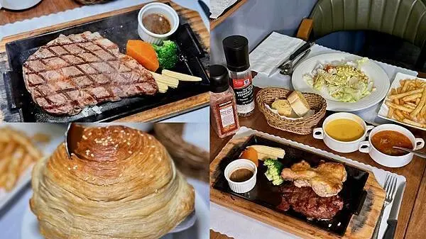 [永和美食] 阿里小廚美式牛排餐廳 天天客滿的高cp值平價牛排館 #頂溪站美食 永安市場美食 @蛋寶趴趴館