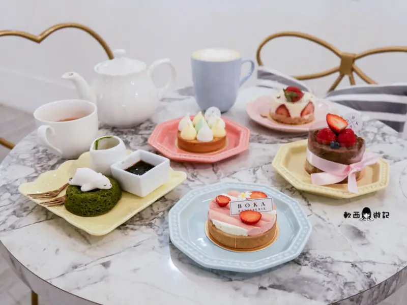 民生社區咖啡廳推薦》 BoKa●台北熱門IG打卡咖啡廳 北極熊棉花糖抹茶圓圓 療癒草莓季甜點 民生社區粉嫩夢幻咖啡廳 民生社區下午茶 2020台灣甜點節×券券x甜甜護照 - 軟西，遊記