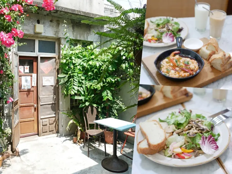 涮嘴到停不下來的迷人香蒜蝦！巷弄裡的私房老宅料理『小聚‧Stammtisch』不搭飛機也能品嘗到的異國好滋味！台南美食｜台南中西區｜台南好食券 - 曼達愛吃鬼