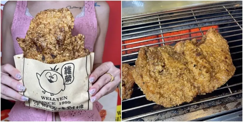 台北賣百元的排隊碳烤雞排。在新竹不用百元就吃得到！先炸再烤鹹鹹甜甜的蜜汁雞排充滿學生時代的回憶！--跟著踢小米吃喝玩樂趣