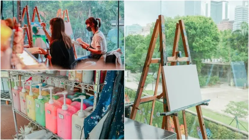 The Escape Artist 娛樂繪畫空間-松菸店 ▏松菸也有畫畫咖啡廳 邊畫邊喝下午茶。完全0經驗也能變身文藝少女。捷運國父紀念館站