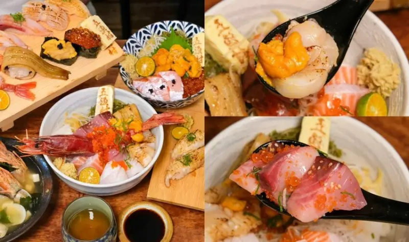 五漁村丼飯屋｜內湖隱藏版高CP值日式料理，超浮誇海鮮丼飯料多到滿出來，還能免費加飯加湯無限享用! - 肉依小姐吃什麼
