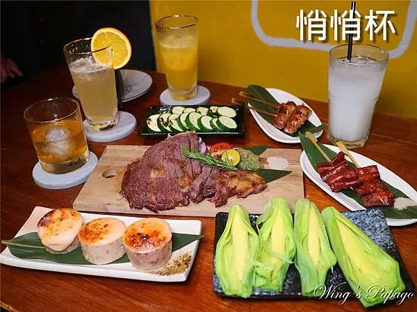 東區居酒屋，悄悄杯居酒屋，串燒串烤，調酒，聚餐，台北居酒屋推薦，市民大道美食，忠孝敦化餐廳。