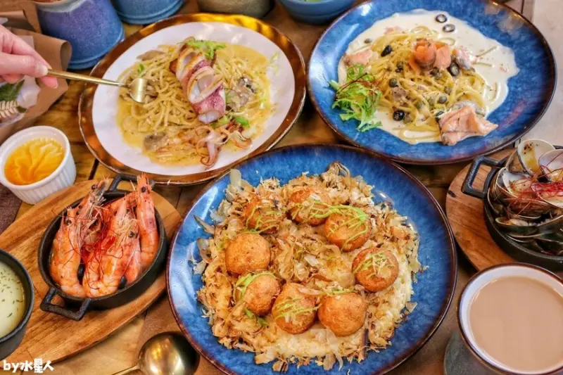 不要玩食物！燉飯放章魚小丸子，穿越時空巷弄老宅，Google破千則好評，點主餐就送紅茶