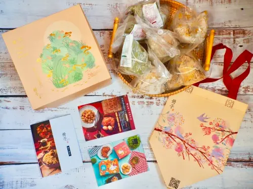 2022年端午節肉粽禮盒推薦 冊子油飯-冊粽禮盒 頂級干貝肉粽 鮮香美味送禮超體面又大方