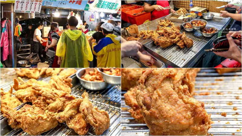 市場人氣炸雞攤，看到就趕快喊喔！婆婆媽媽不會客氣的都來十幾隻包走