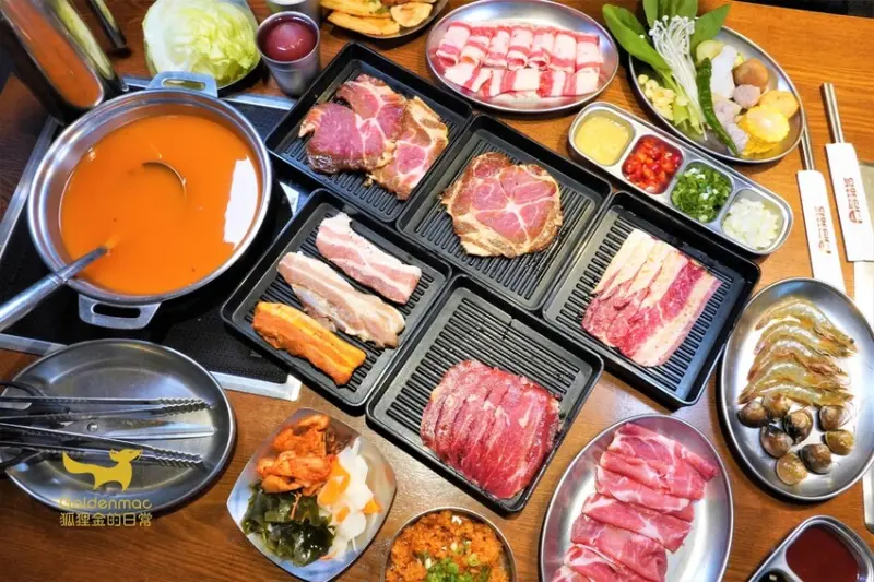 台中美食｜阿豬媽아줌마 100%正宗韓式烤肉吃到飽 還有學生399超殺優惠 火烤兩吃太划算