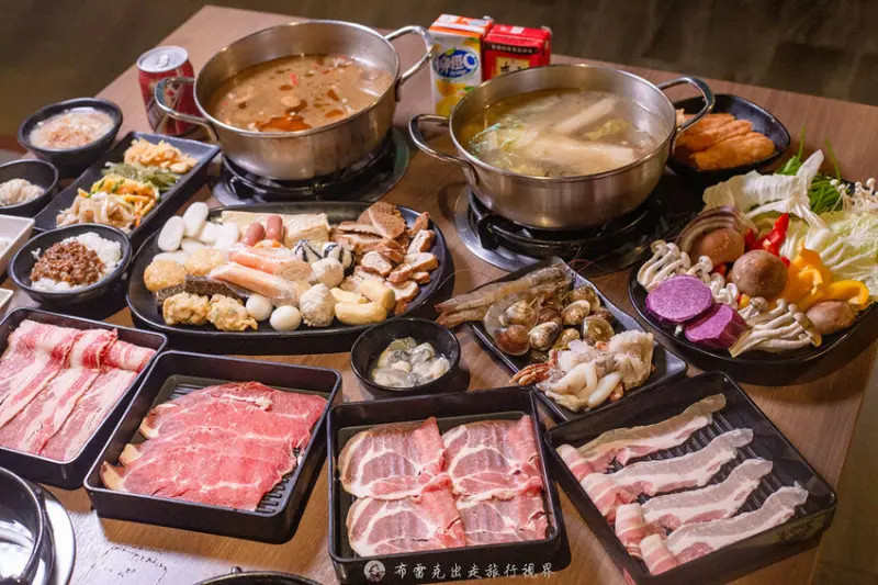 超過70種食材隨你拿的火鍋吃到飽餐廳，竟然有麻油雞跟薑母鴨的口味，消費還不收服務費｜布雷克出走旅行視界