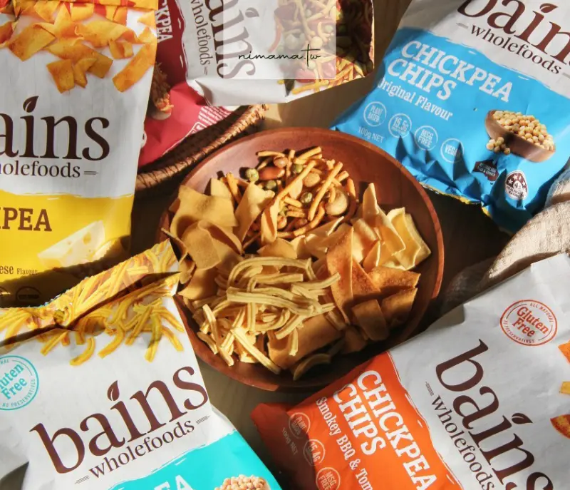 澳洲年銷逼近百萬包Bains Wholefoods鷹嘴豆脆片、點心麵,非油炸零食越嚼越香越涮嘴! 