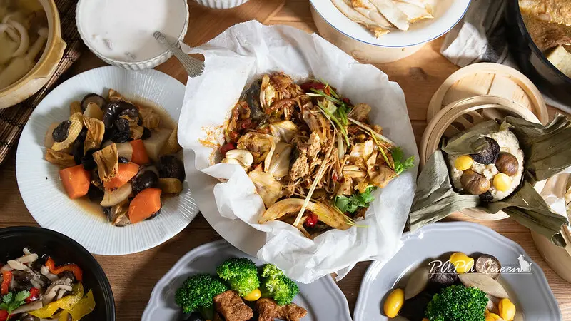 台中市西區2024 素食年菜｜川味麻辣烤魚/暖冬薑母鴨9道好味道等你(妳)回家團圓 -將進酒素食燒肉殿 年菜