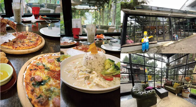 淡水咖啡廳｜Binma Area 134：隱藏在山區的美式復古玻璃屋，天元宮附近的熱門打卡餐廳