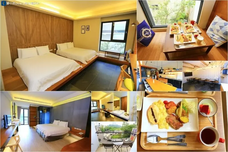 南投魚池|日月潭藍天水灣旅宿-水社碼頭住宿推薦|Google4.7顆星評價|簡約舒適工業風電梯民宿附營養好吃早餐|體驗