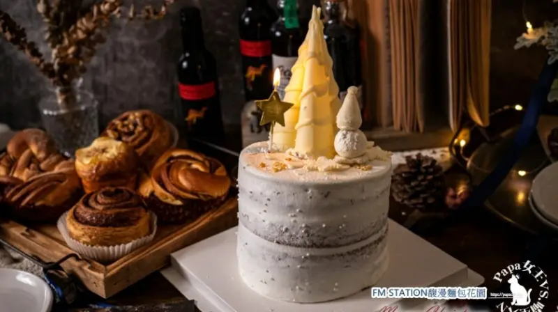 豐原｜甜點　馥漫麵包花園豐原站－2021聖誕節蛋糕X肉桂捲 －濃聖誕氣息登場，開始預購有好康!