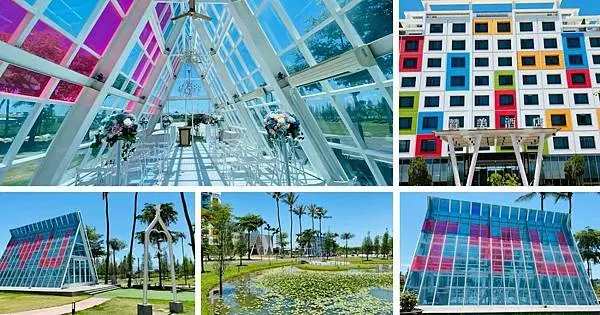 台南最新美拍景點│南科贊美酒店│唯美水晶教堂│雙心池塘花園│白色南瓜馬車│充滿愛的浪漫景點