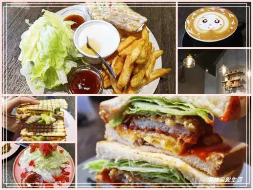 初 firstday food 早午餐-宜蘭礁溪/熱壓吐司餡料飽滿~咖啡拉花可愛好療癒