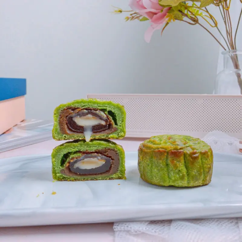 創新宇治抹茶咖啡月餅，還有爆漿流沙煉乳餡，中秋送禮的質感新選擇 | 【宅配美食】法樂公爵手工坊