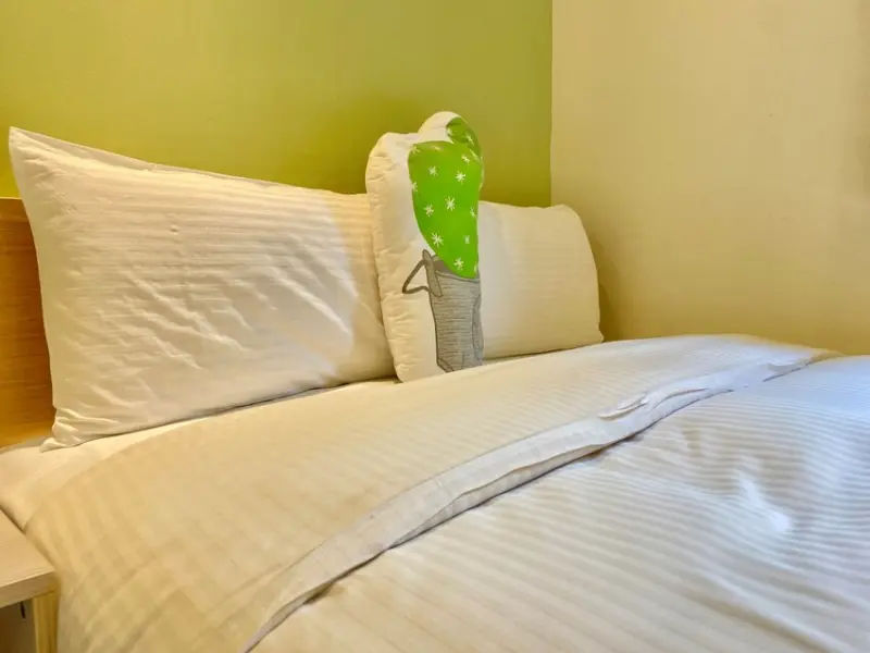 台中市西屯區台中逢甲夜市平價住宿推薦 GreenHotel 葉綠宿旅館 陪睡盆栽 13米高植生牆 融合環保綠意尊享舒適節能