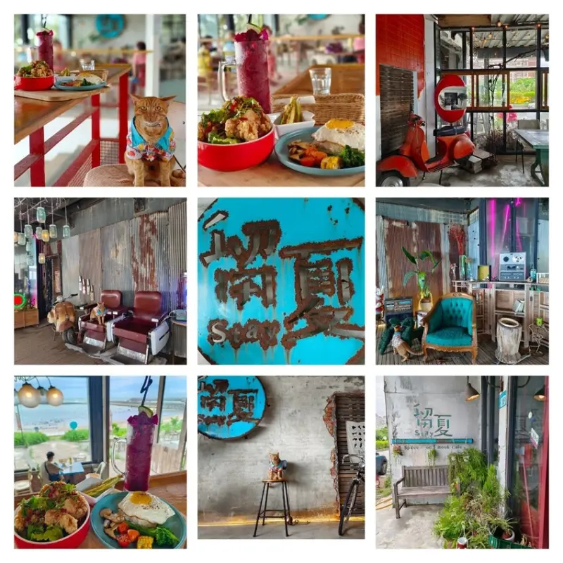 【台北.三芝】北海岸咖啡廳推薦。留夏STAY CAFE寵物友善海景咖啡廳。推椒麻雞腿飯+莓果冰沙