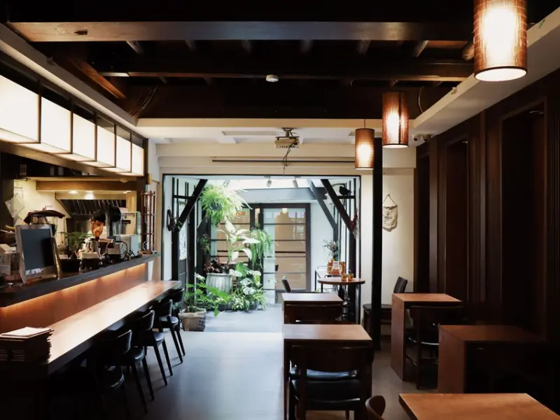 二條通老宅建築裡的日式咖啡廳