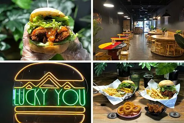 （中壢漢堡）福滿滿-開業才兩年高人氣巨無霸漢堡🍔 炸物、醬汁都超超美味！｜中壢美食｜外送美食｜桃園美食