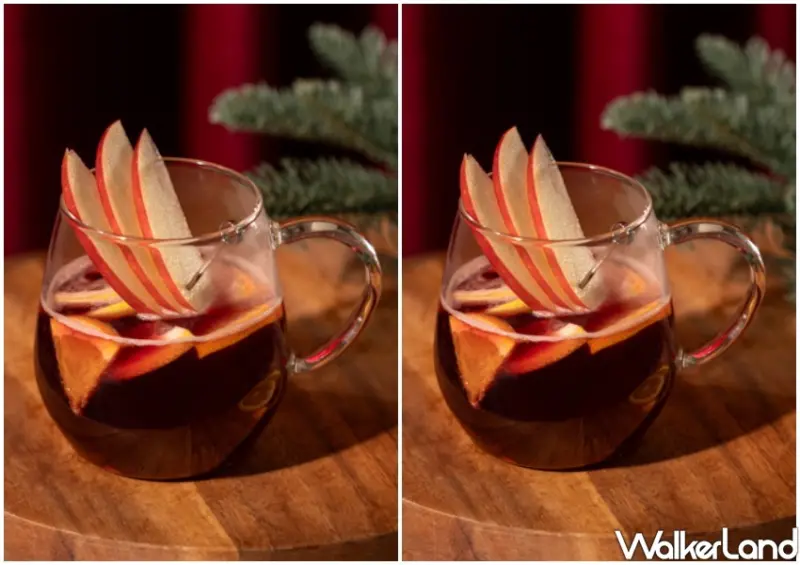 ▲歐洲耶誕節要喝的「微醺蘋果熱紅酒」星巴克也開賣,加入新鮮蘋果、檸檬,微醺滋味星巴克典藏DREAM PLAZA台北限定。