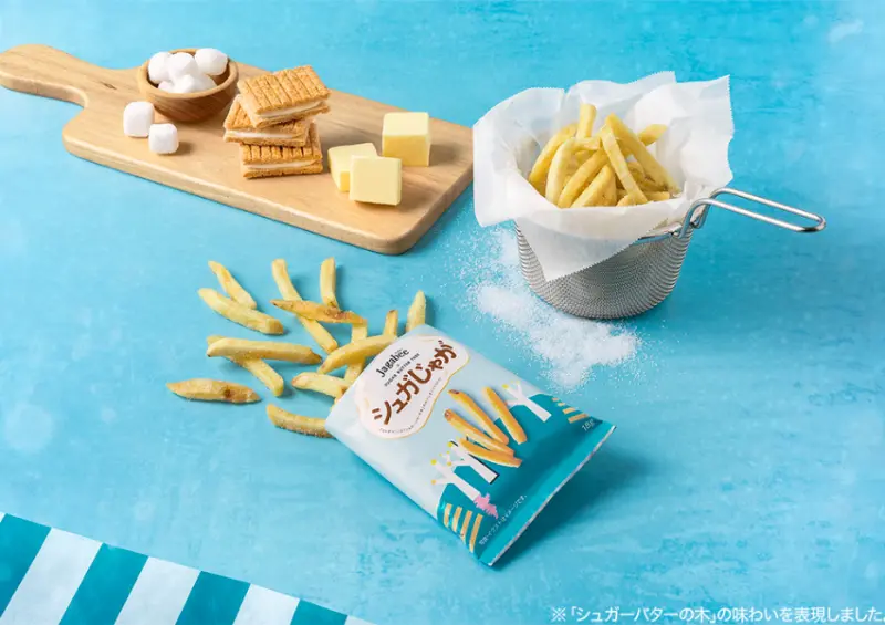 ▲東京車站必買伴手禮!砂糖奶油樹 x Jagabee 砂糖薯條新上市,開賣日、聯名週邊一次看。(株式会社グレープストーン提供)